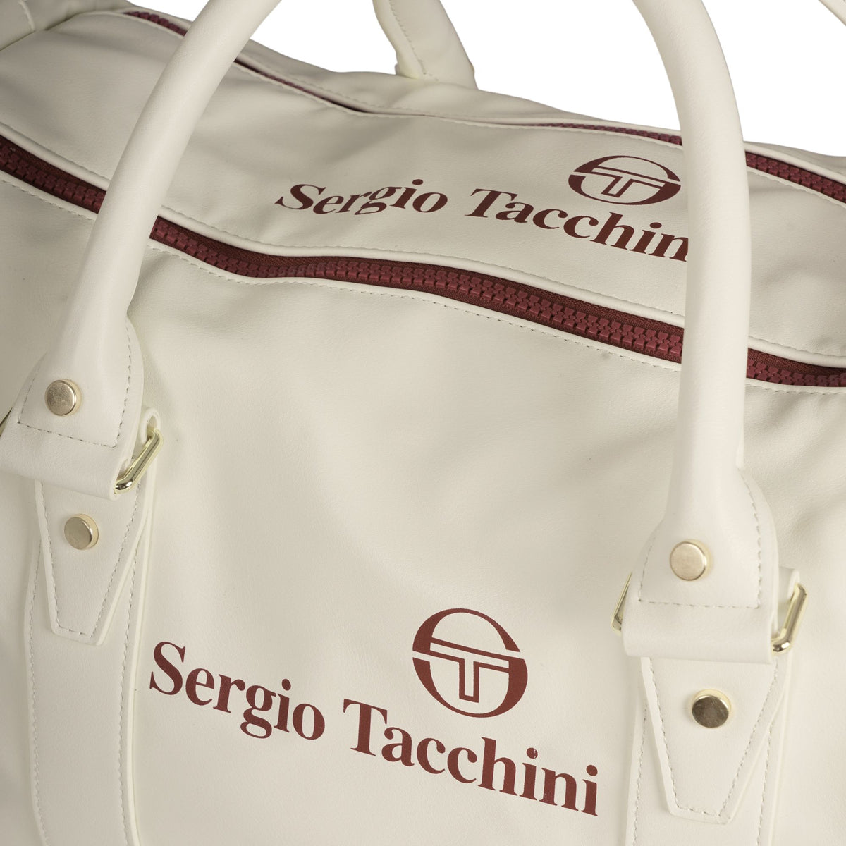 Sergio Tacchini x Stuarts x Stuarts Jorno Gym Holdall - Buttercream/Merlot