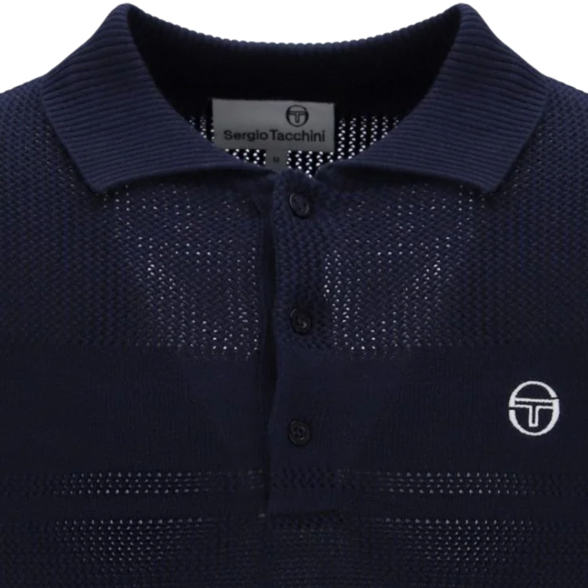 Sergio Tacchini Sabino Knit Polo Shirt - Maritime