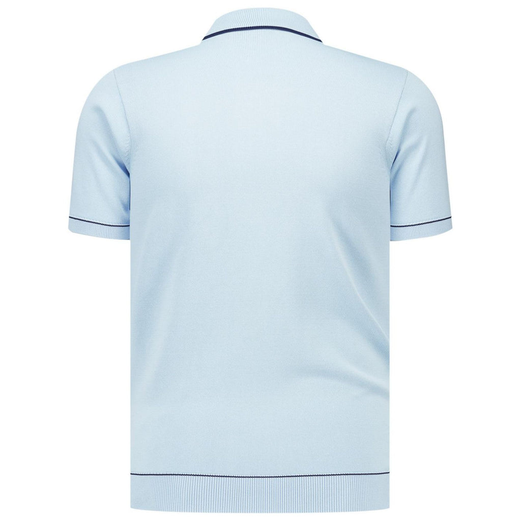 Gabicci Vintage Di Lello Knit Polo - Surf