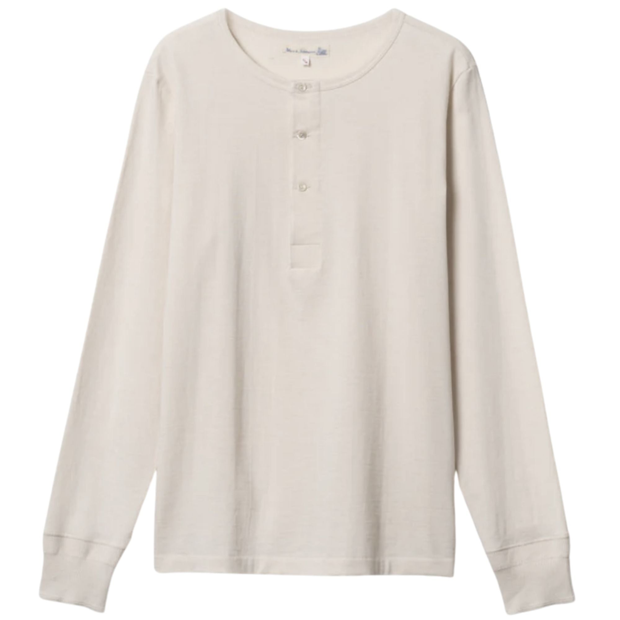 2M06 Vintage Machine Refined Classic Fit Long Sleeve Henley - Natural