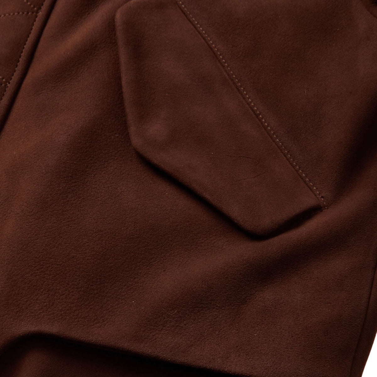 Levi's Blue Tab Suede Bomber Jacket - Brown