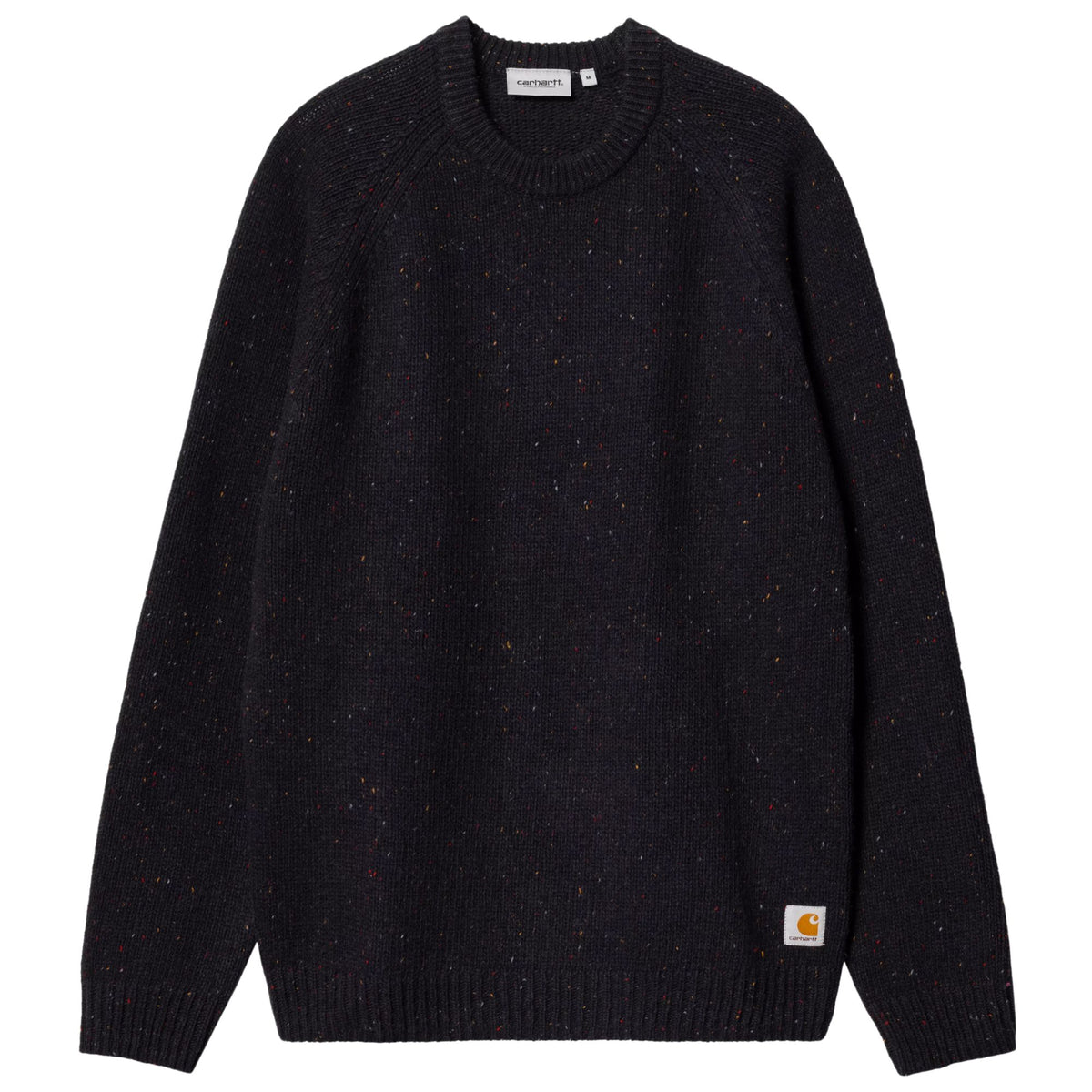 Carhartt WIP Anglistic Sweater - Speckled Dark Navy