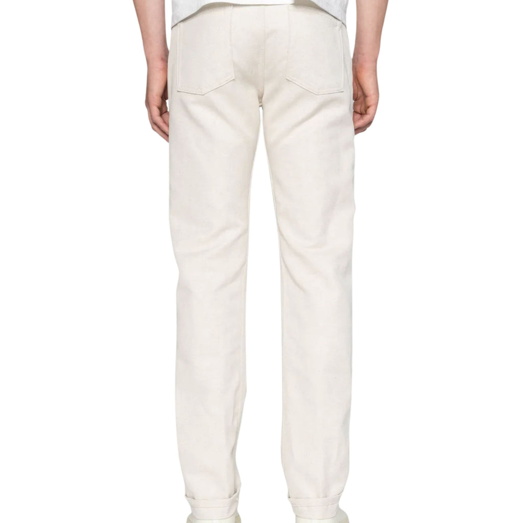 Naked and Famous Denim Weird Guy Tabi Selvedge - Off White