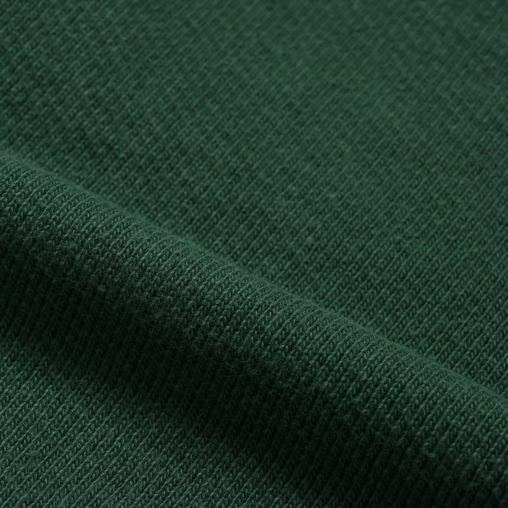Wonder Looper Double Heavyweight French Terry Pullover Crewneck - Racing Green