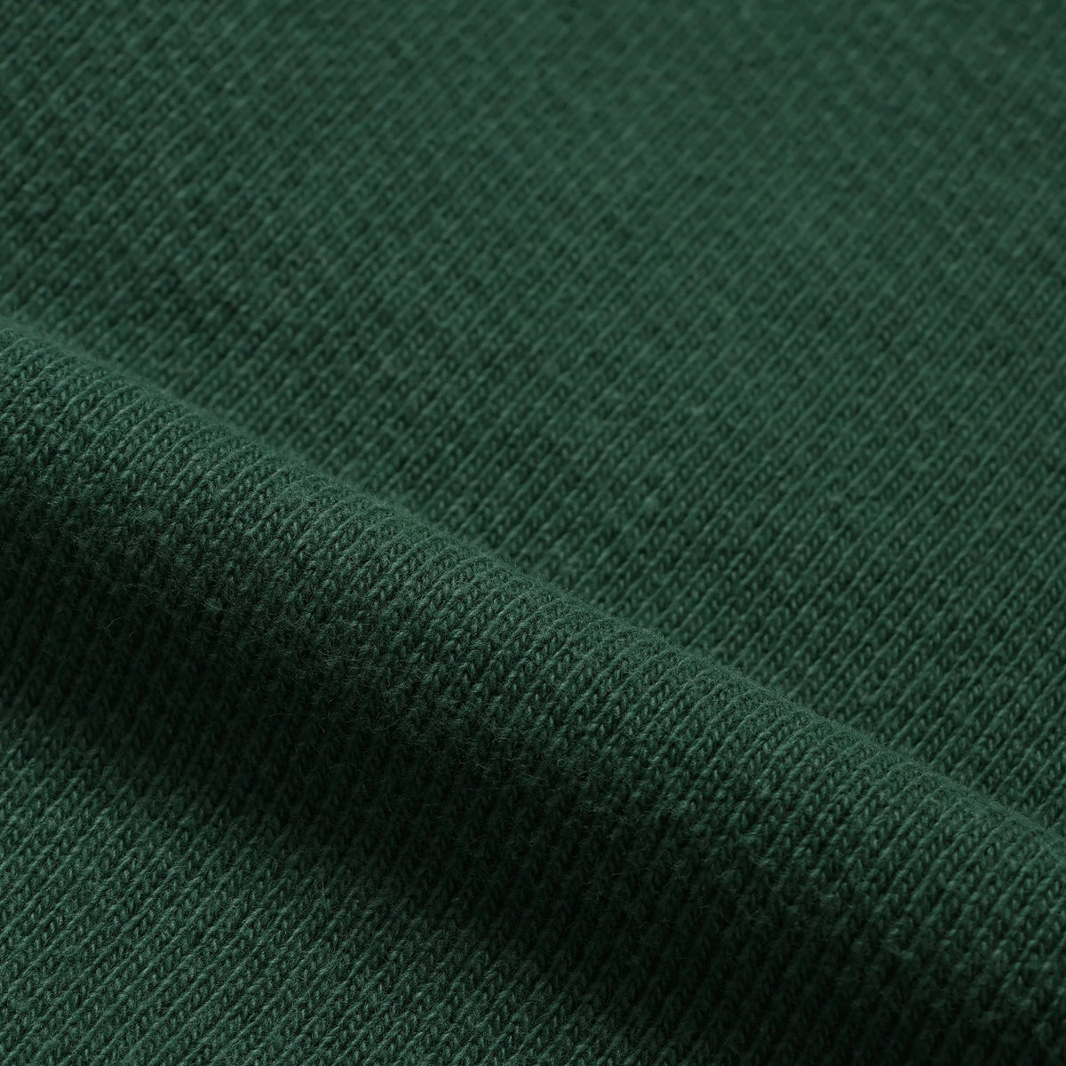 Wonder Looper Double Heavyweight French Terry Pullover Crewneck - Racing Green