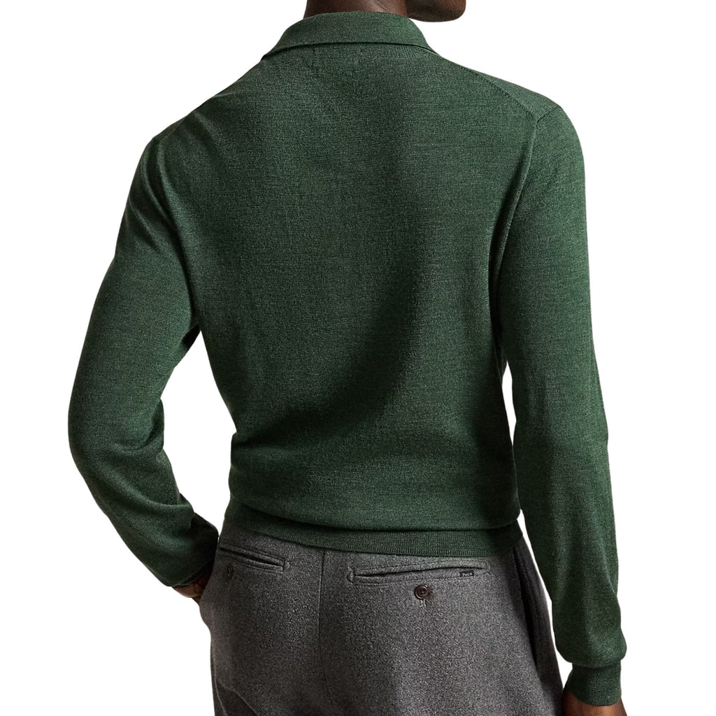 Polo Ralph Lauren Wool Polo Collar Jumper - Lodgepole Pine Heather