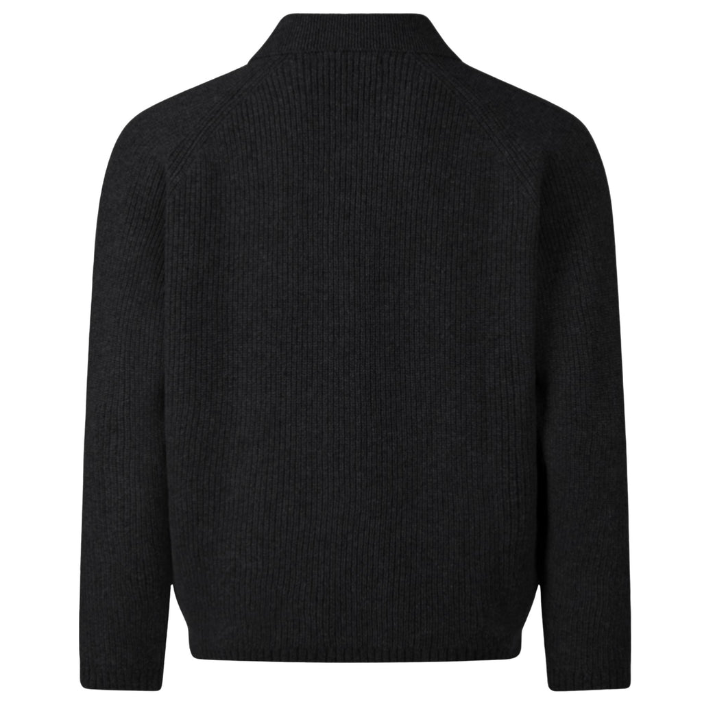 Universal Works Zip Cardigan Eco Wool - Black