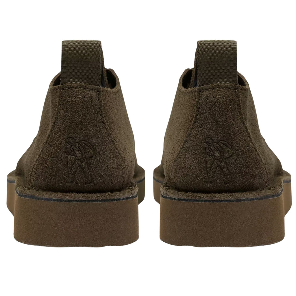 Clarks Originals Desert Treck Shoes - Dark Olive Suede
