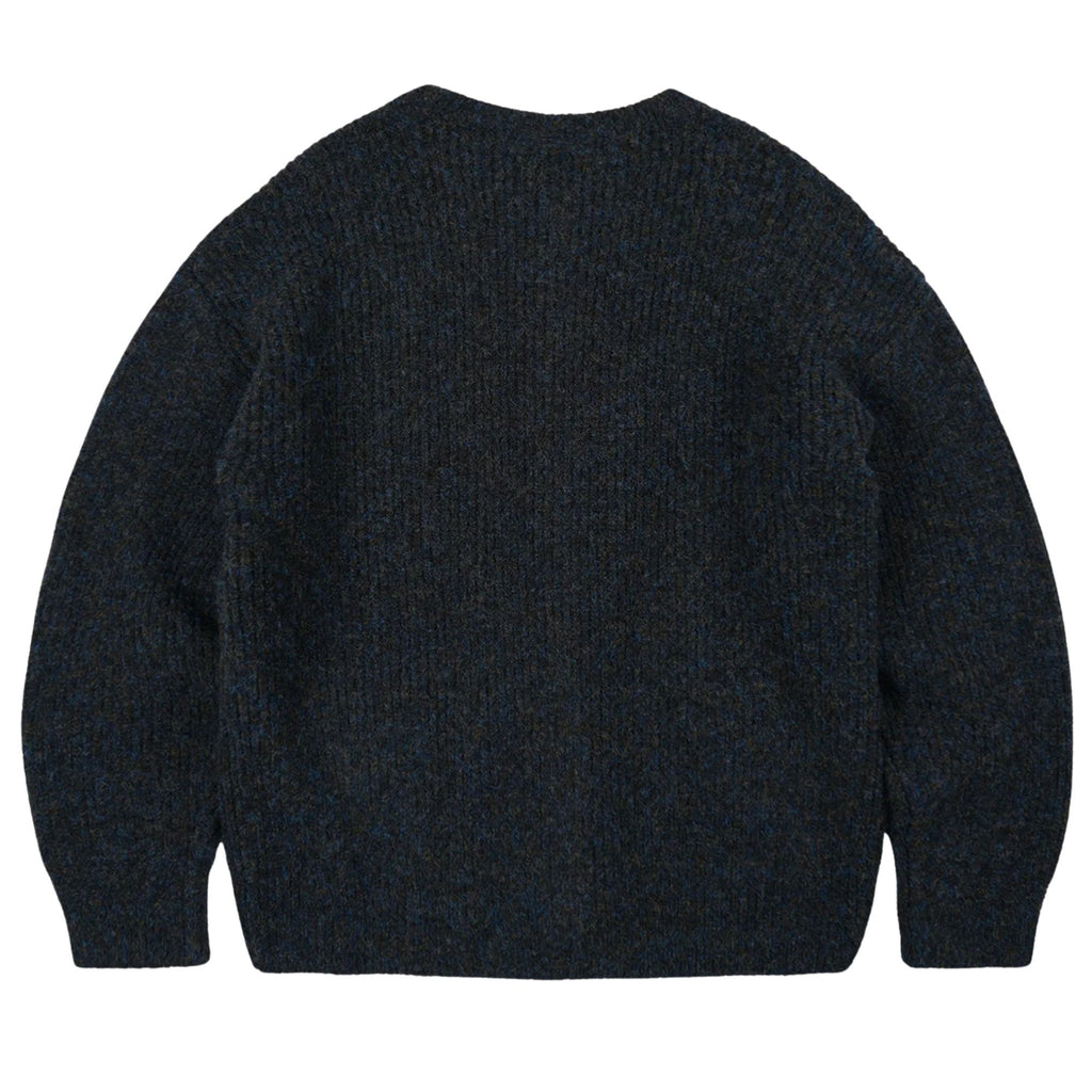 FrizmWORKS Brushed Wool Round Cardigan - Black