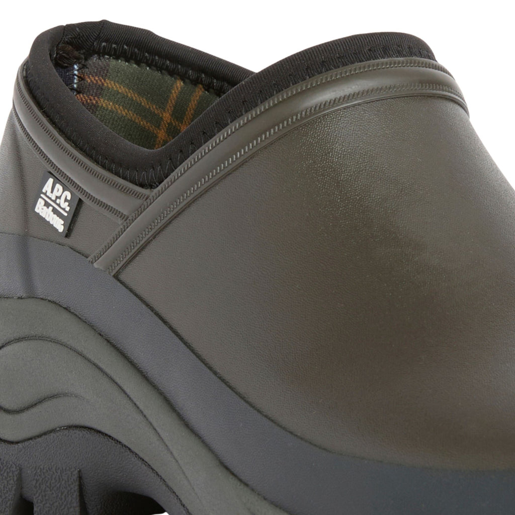 Barbour x A.P.C Clog - Dark Sage