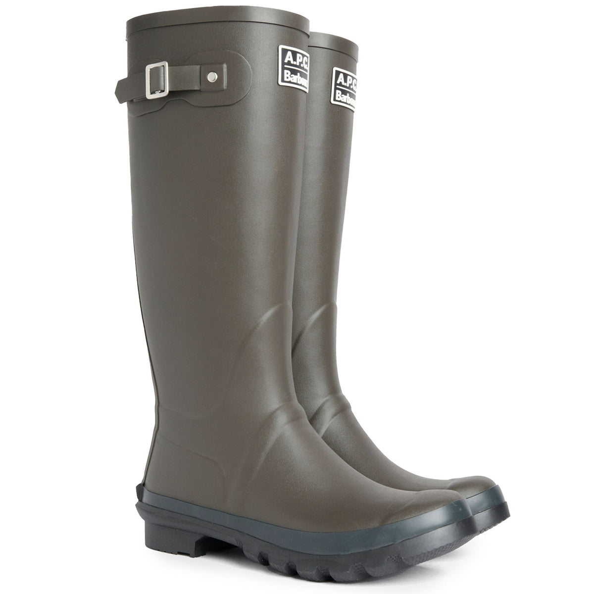 Barbour x A.P.C Tall Wellies - Dark Sage