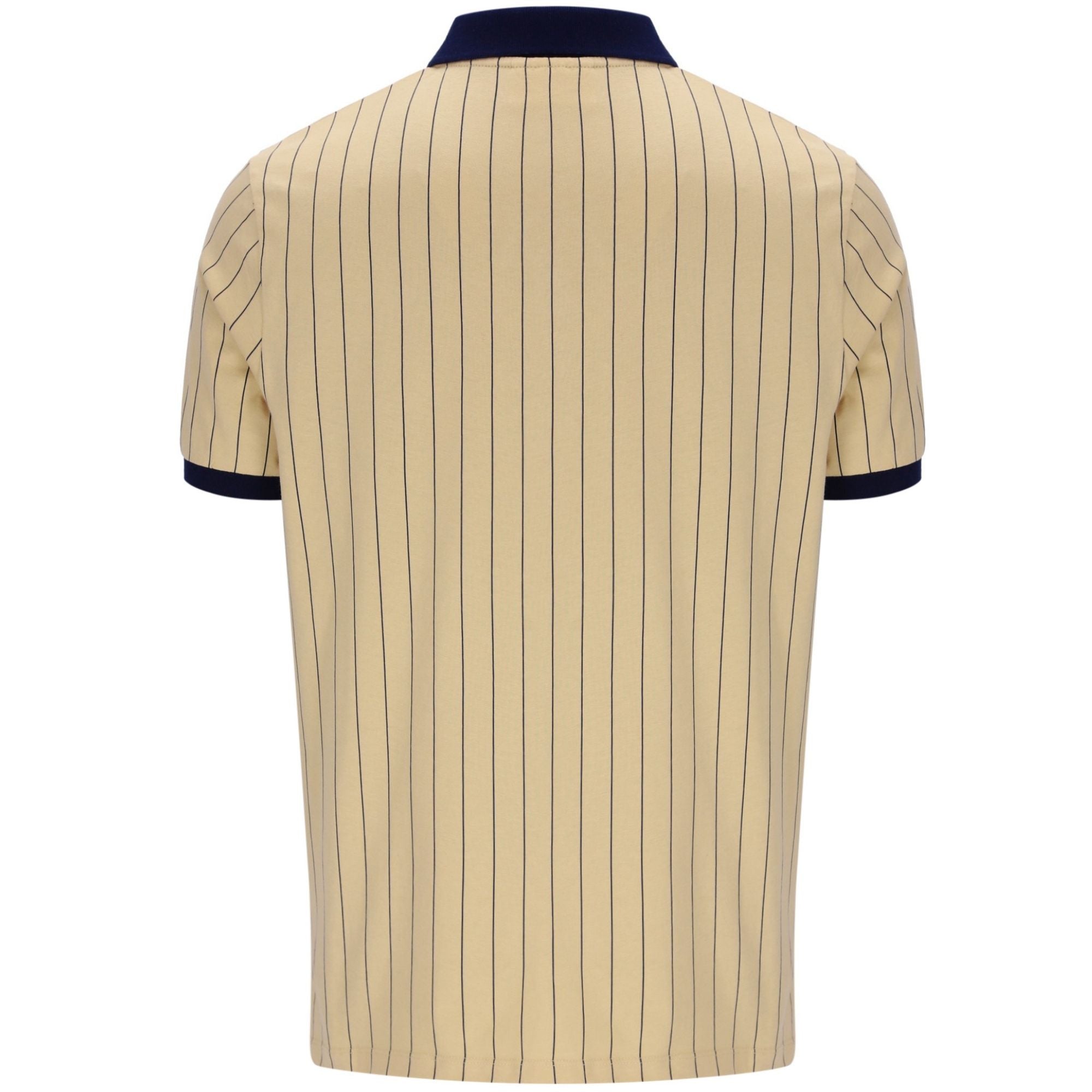 BB1 Classic Vintage Striped Polo Shirt - Classic Beige