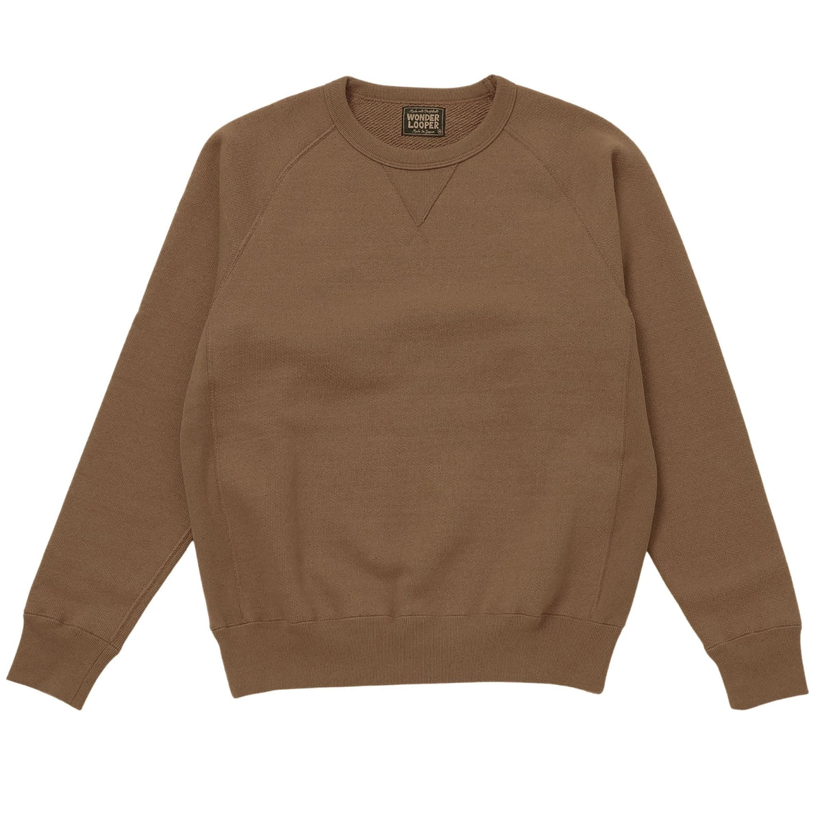 Wonder Looper Double Heavyweight Iron Mordant Foxfibre Pullover Crewneck - Brown