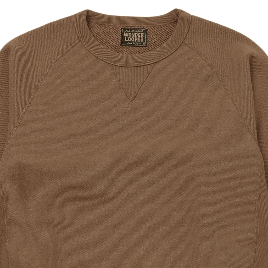 Wonder Looper Double Heavyweight Iron Mordant Foxfibre Pullover Crewneck - Brown