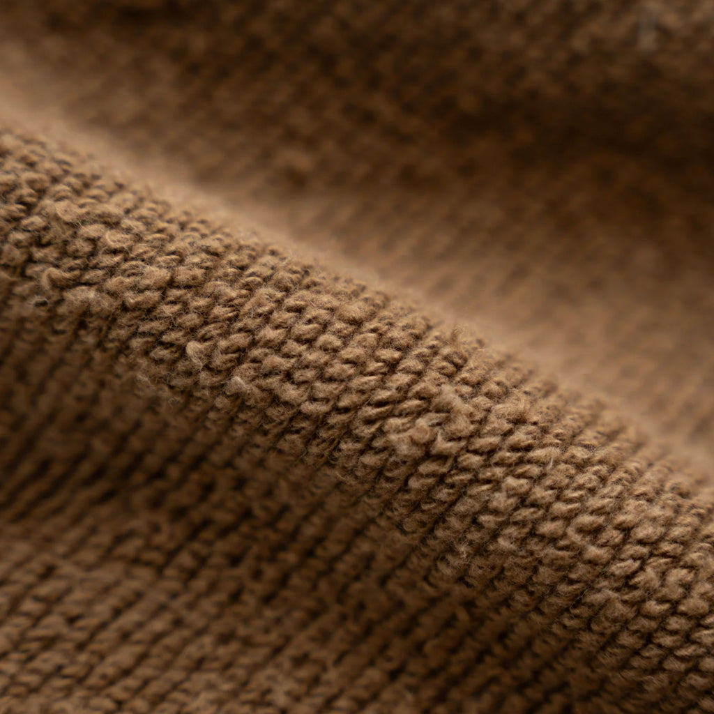 Wonder Looper Double Heavyweight Iron Mordant Foxfibre Pullover Crewneck - Brown