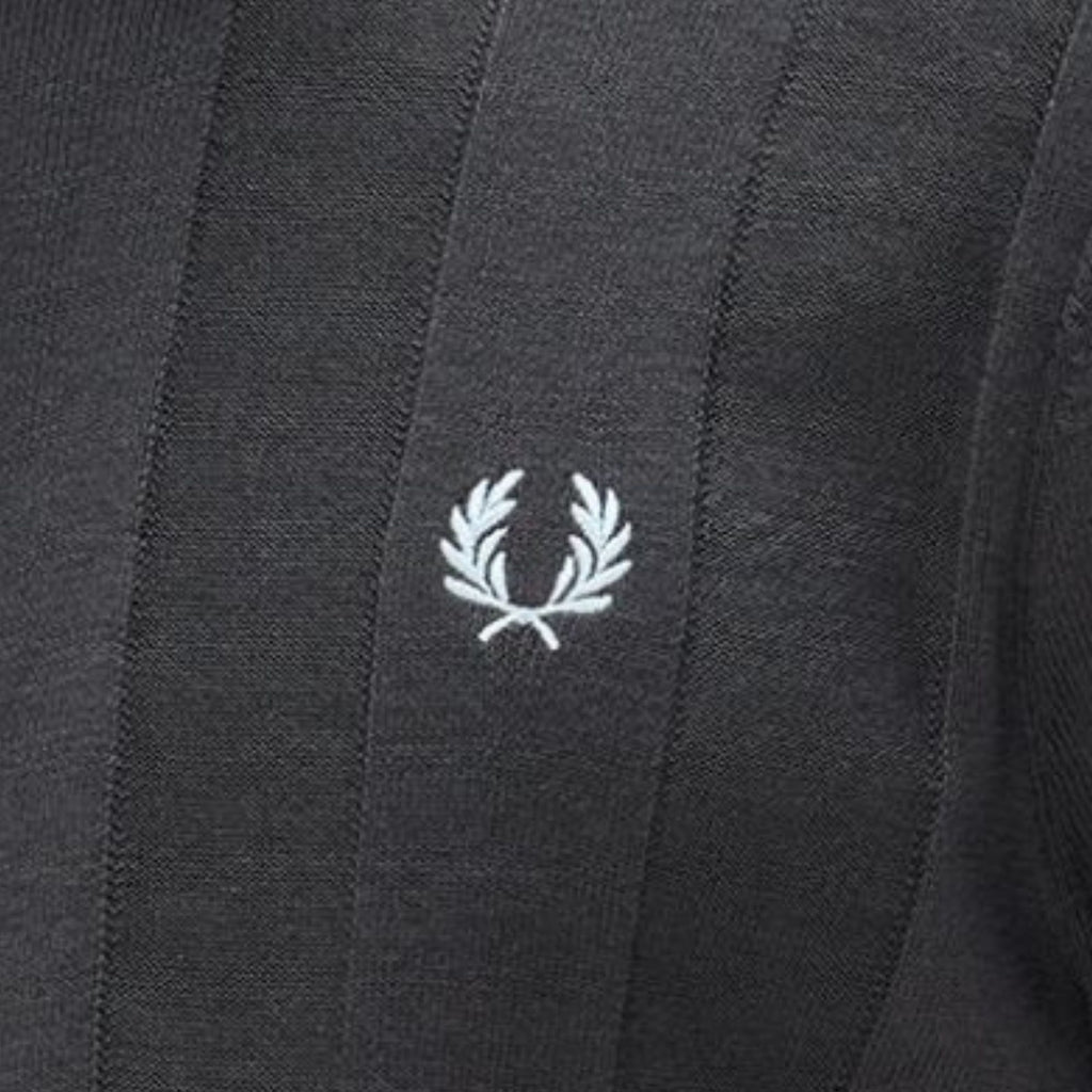 Fred Perry Tonal Veritcal Stripe Shirt - Anchor Grey