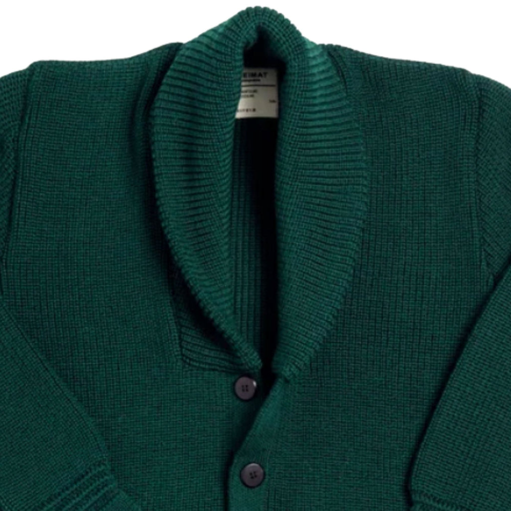 Heimat Virgin Wool Eiger Cardigan - Tannen Gruen