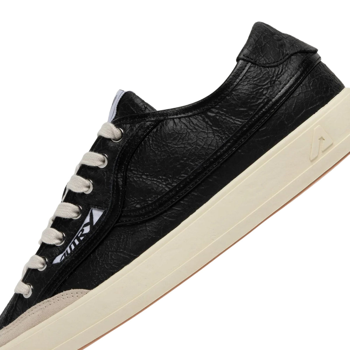 Autry Windscape Low Sneakers - Black/Sand Crackle-Effect