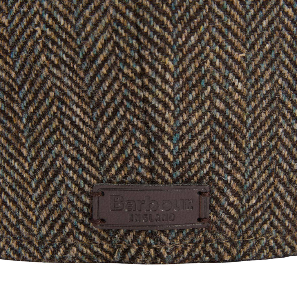 Barbour Fyne Tweed Baker Boy Cap - Brown