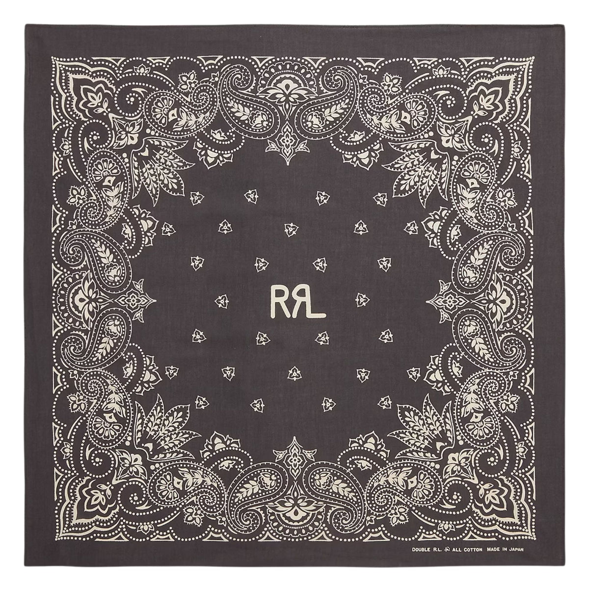 RRL by Ralph Lauren Ranch Logo Bandanna - Brown/Cream