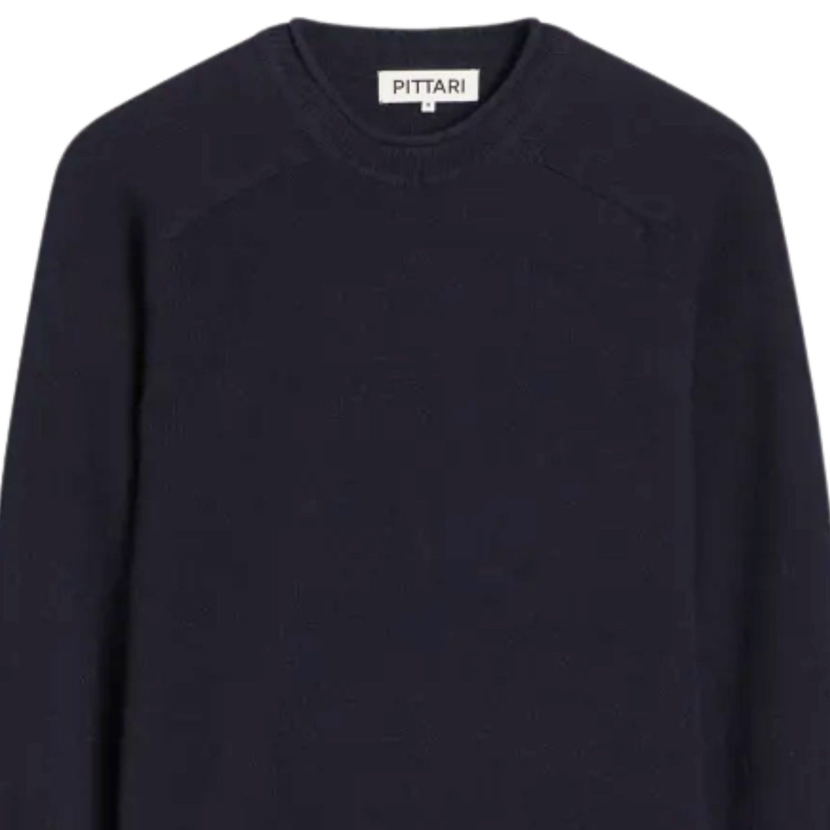 Pittari Usk Lambswool Roll Collar Jumper - Navy