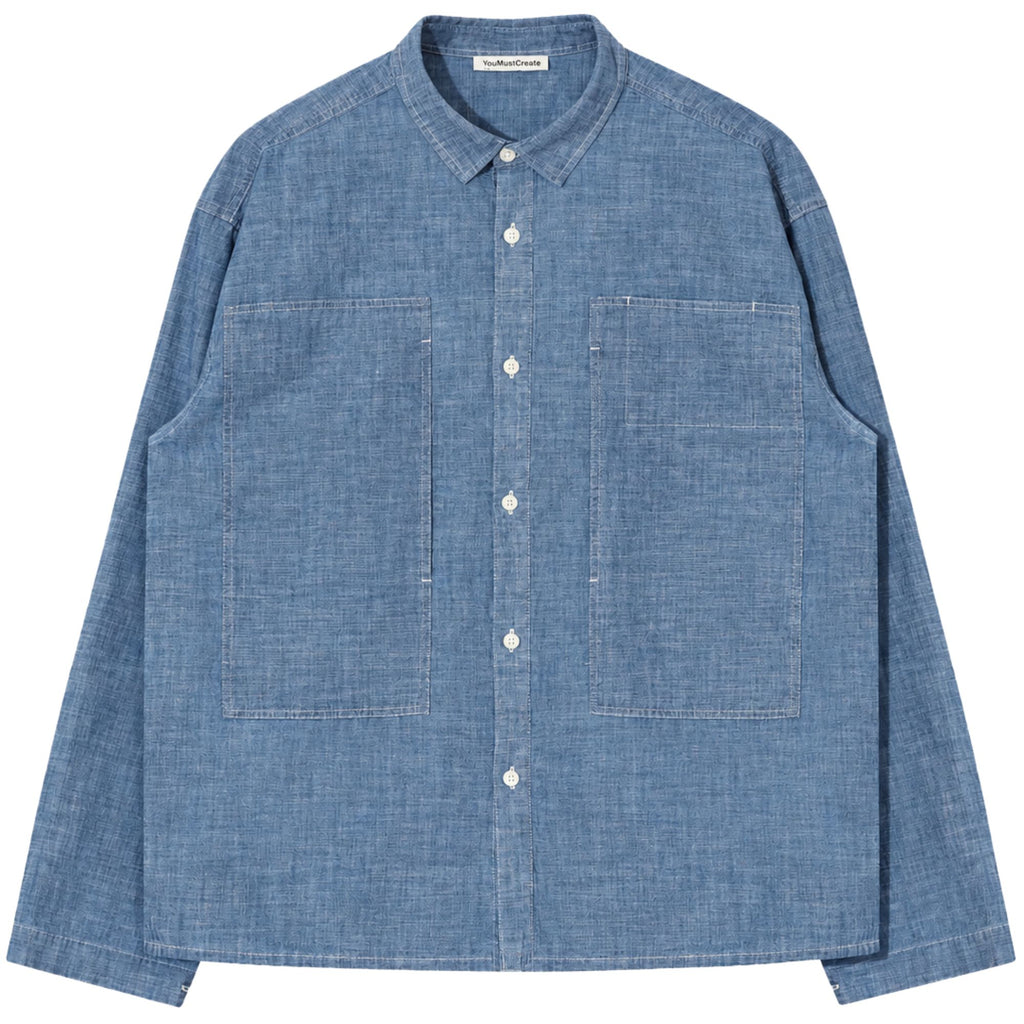 YMC Trapper Shirt - Indigo