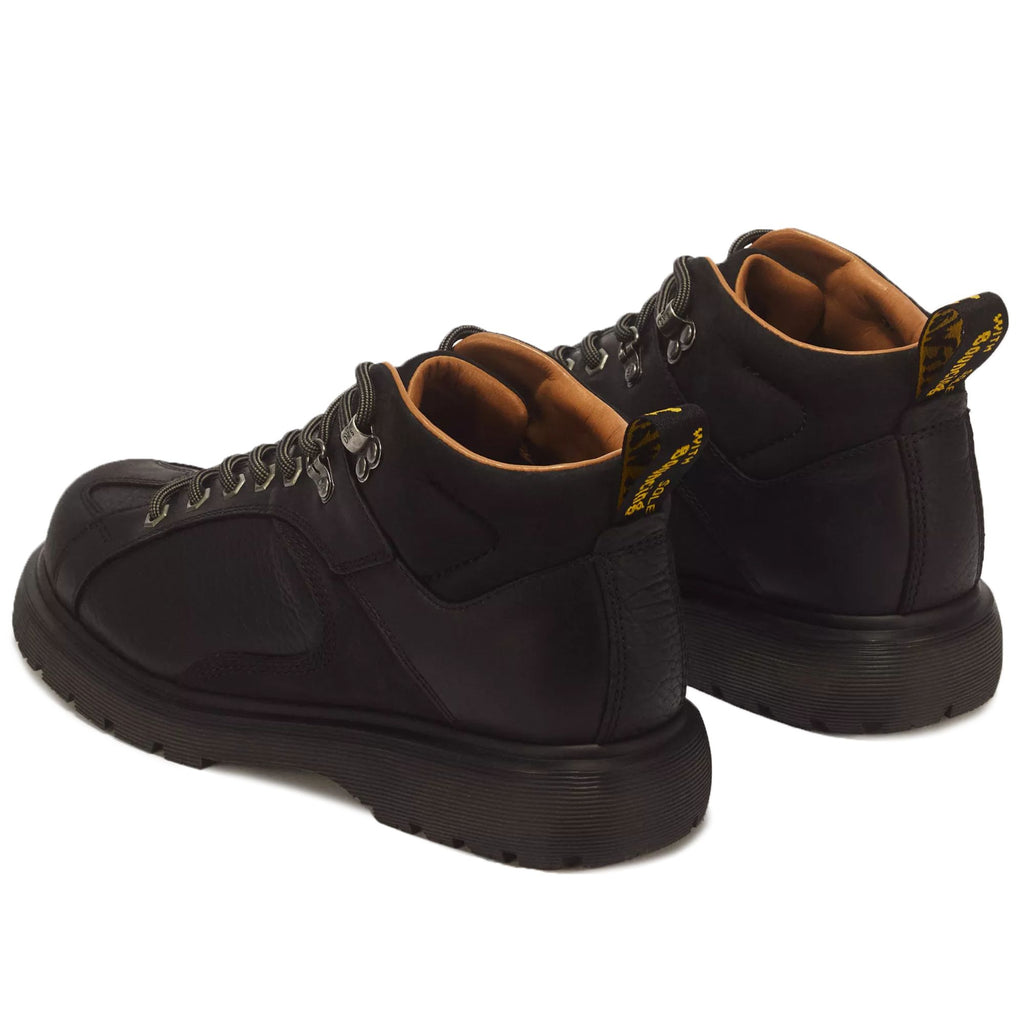 Dr. Martens Wayborne Old Harness Leather Lace Up Boots  - Black