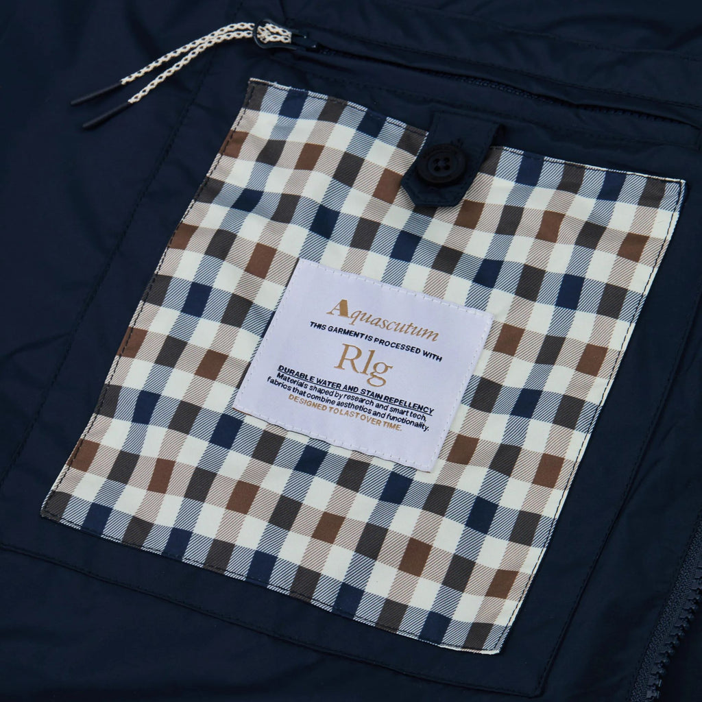 Packable Trench Coat - Navy