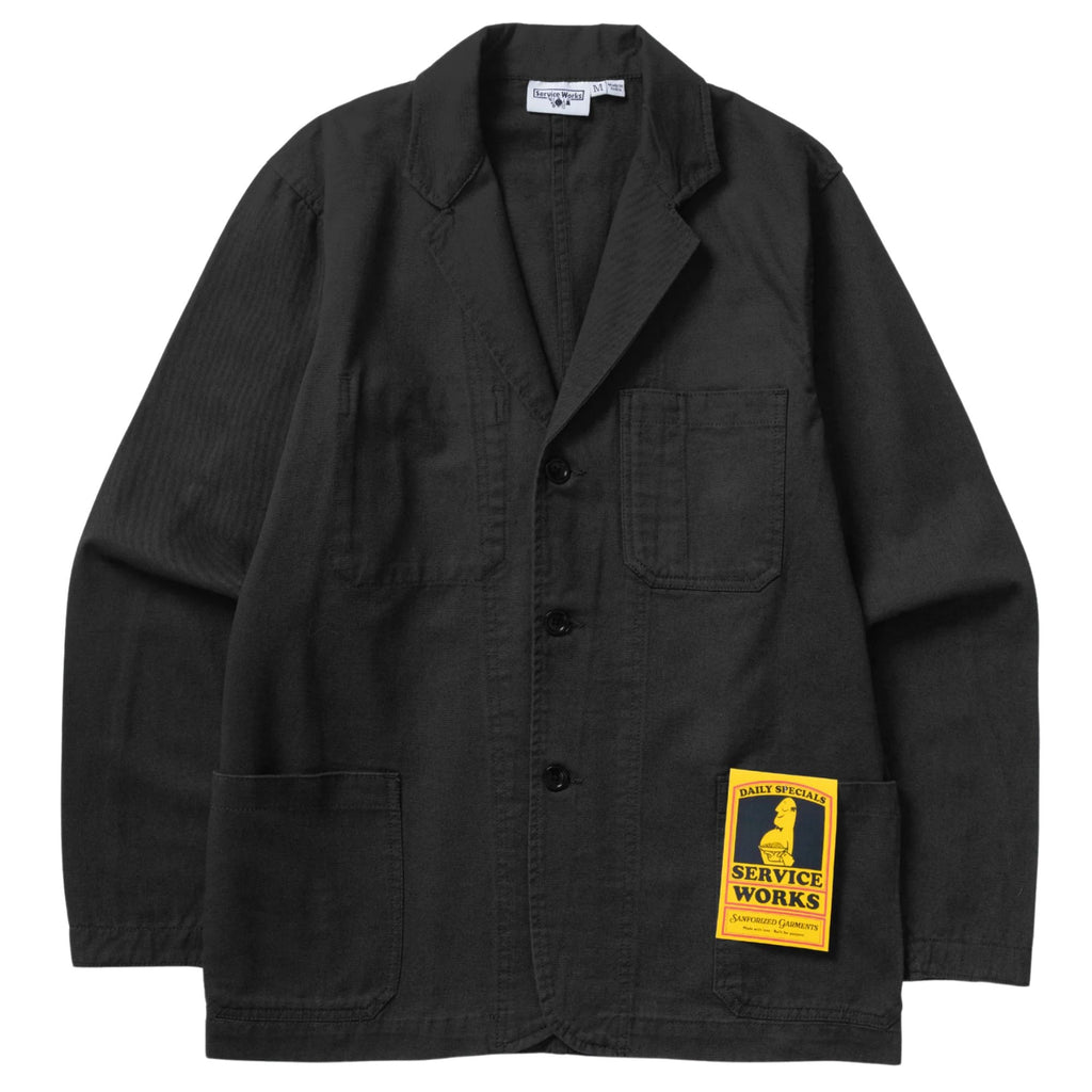 Service Works Twill Server Suit Jacket - Black