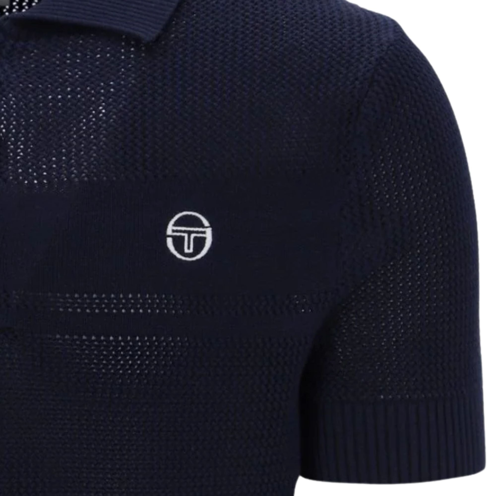 Sergio Tacchini Sabino Knit Polo Shirt - Maritime