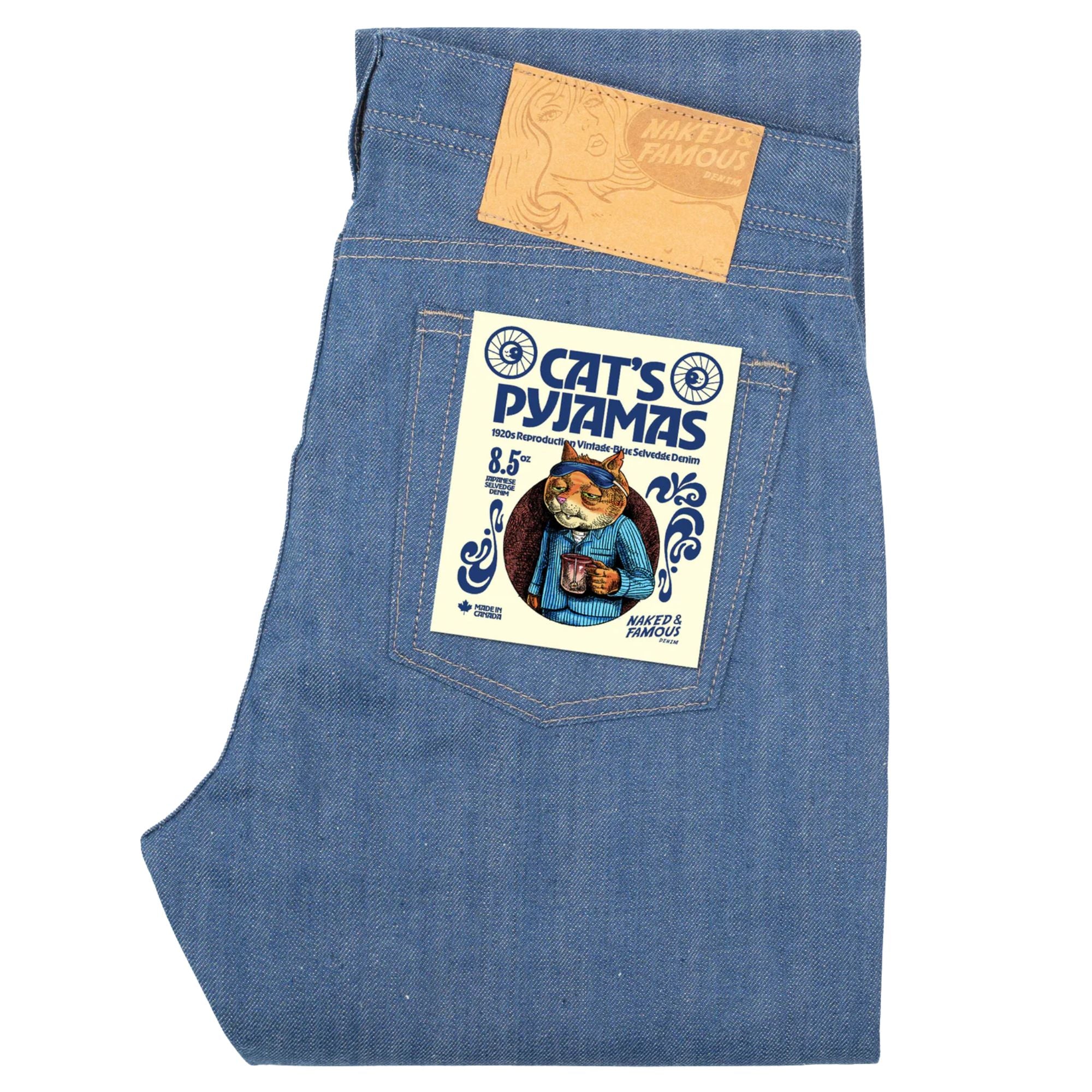 The Cat's Pyjamas Selvedge - Blue