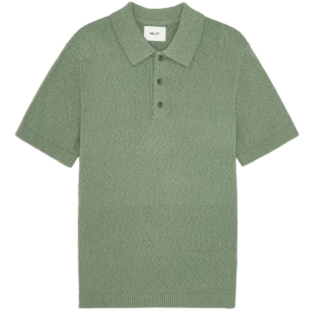 NN07 Randy Boucle Yarn Polo - Sea