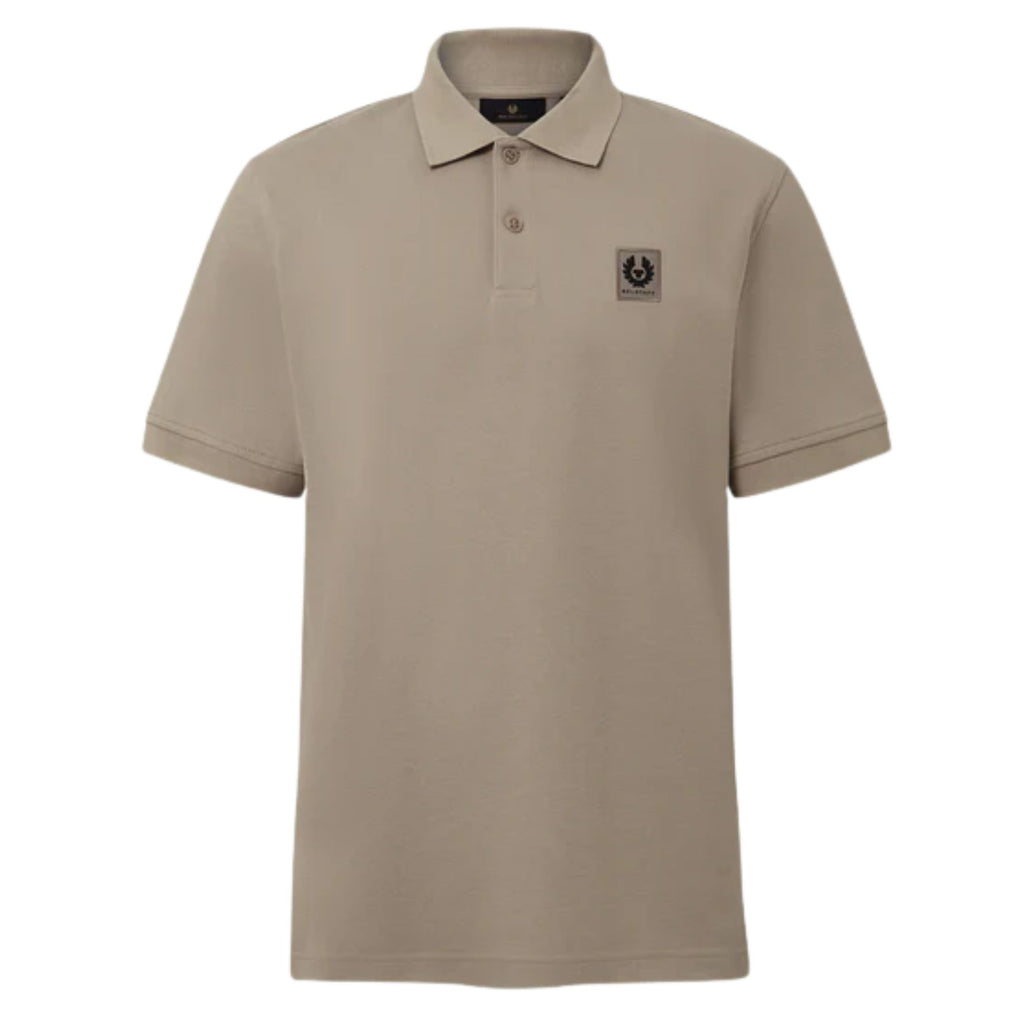 Belstaff Logo Polo Shirt - Dark Sand