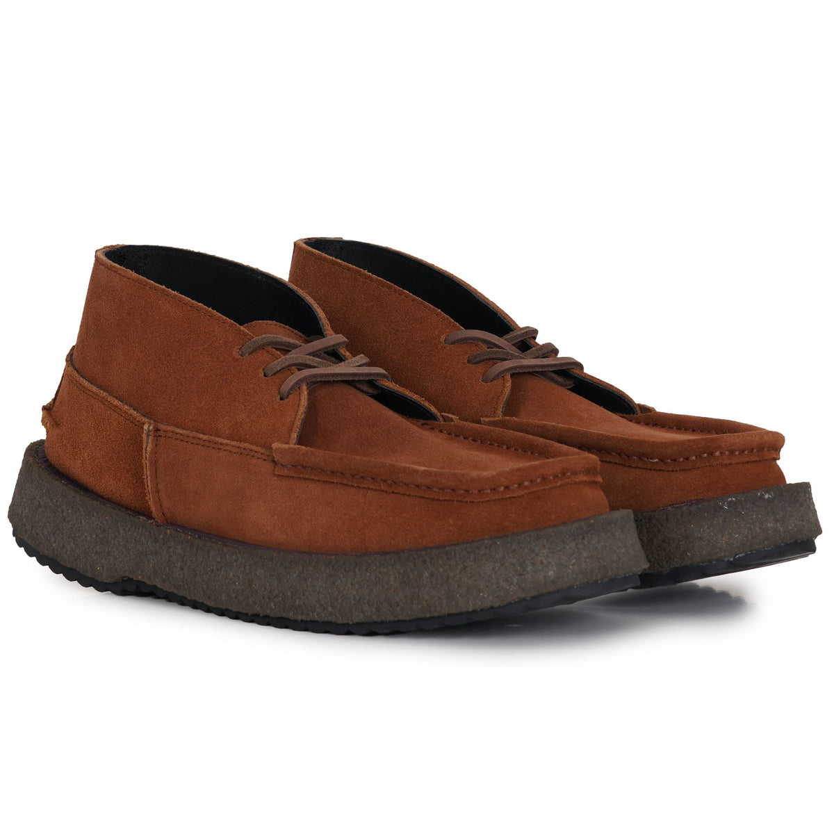 Leevons Topcat Suede Casual Shoes - Rust Suede