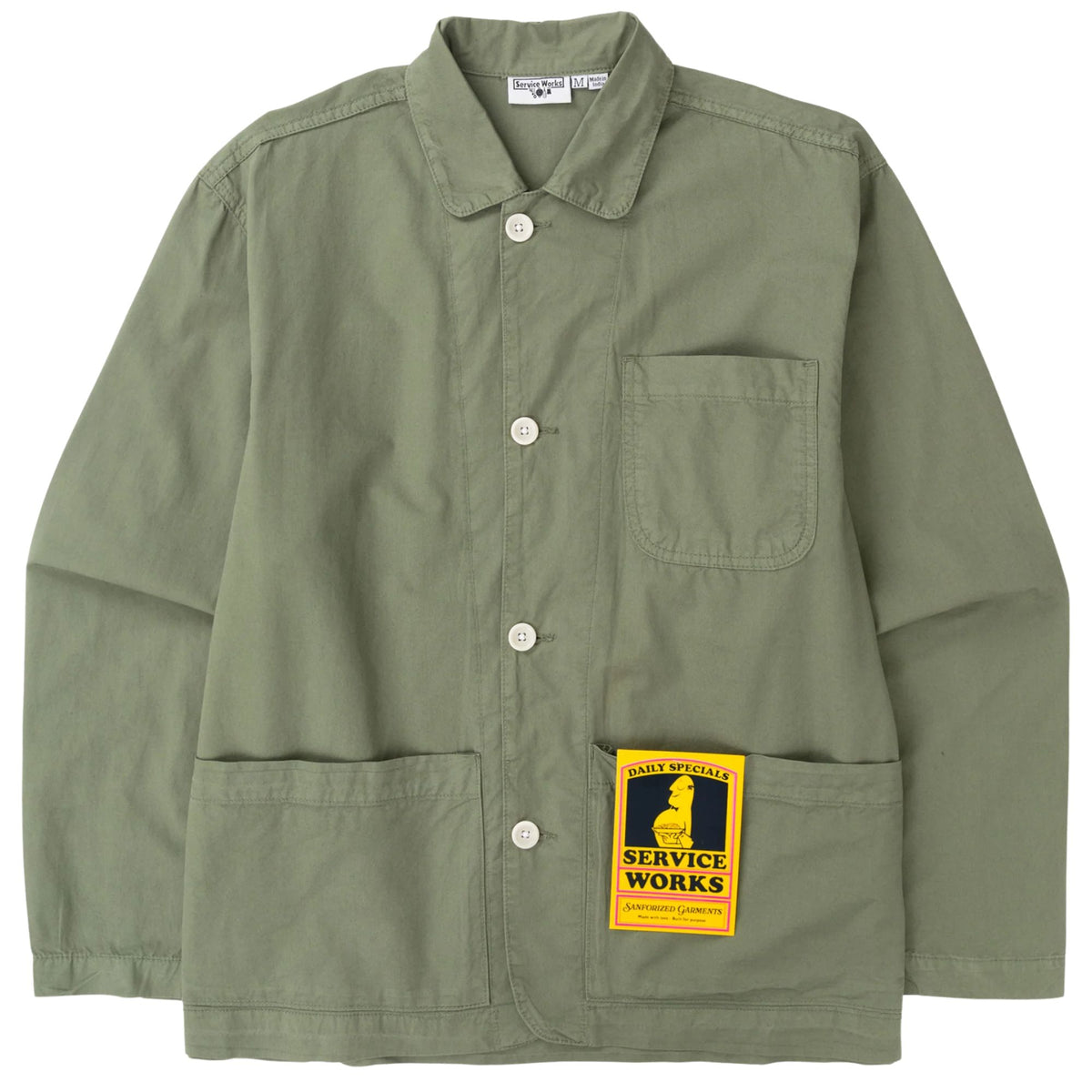 Service Works Tech Twill Easy Chef Shirt - Olive