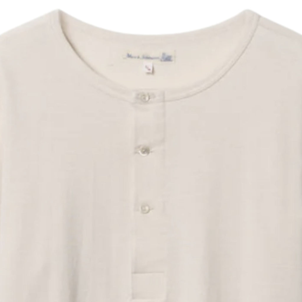 2M06 Vintage Machine Refined Classic Fit Long Sleeve Henley - Natural
