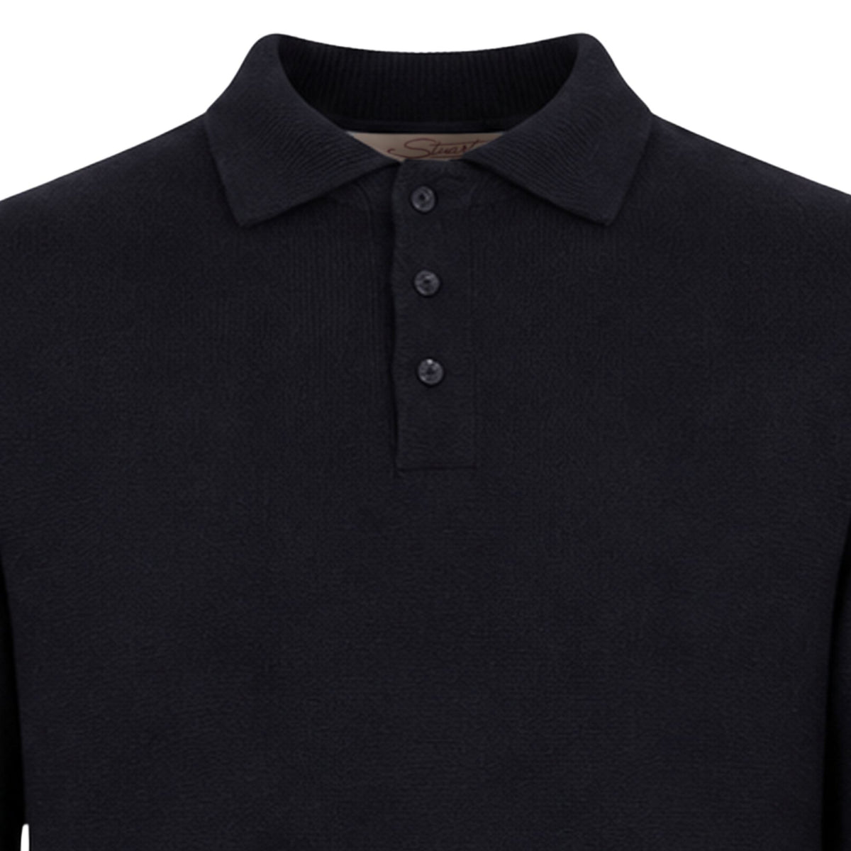 Stuarts London Mayfair Merino Polo - Midnight Blue