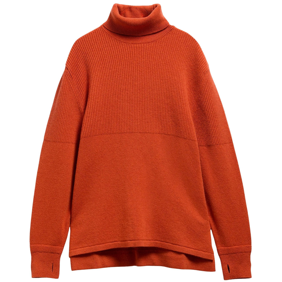 Barbour x Norbit Funnel Neck Jumper - Burnt Orange