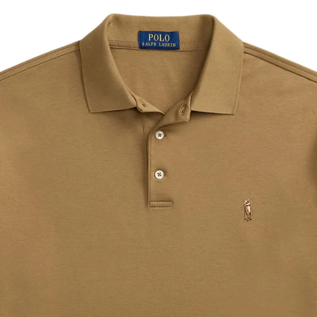 Polo Ralph Lauren Custom Slim Fit Soft Cotton Polo Shirt - Cafe
