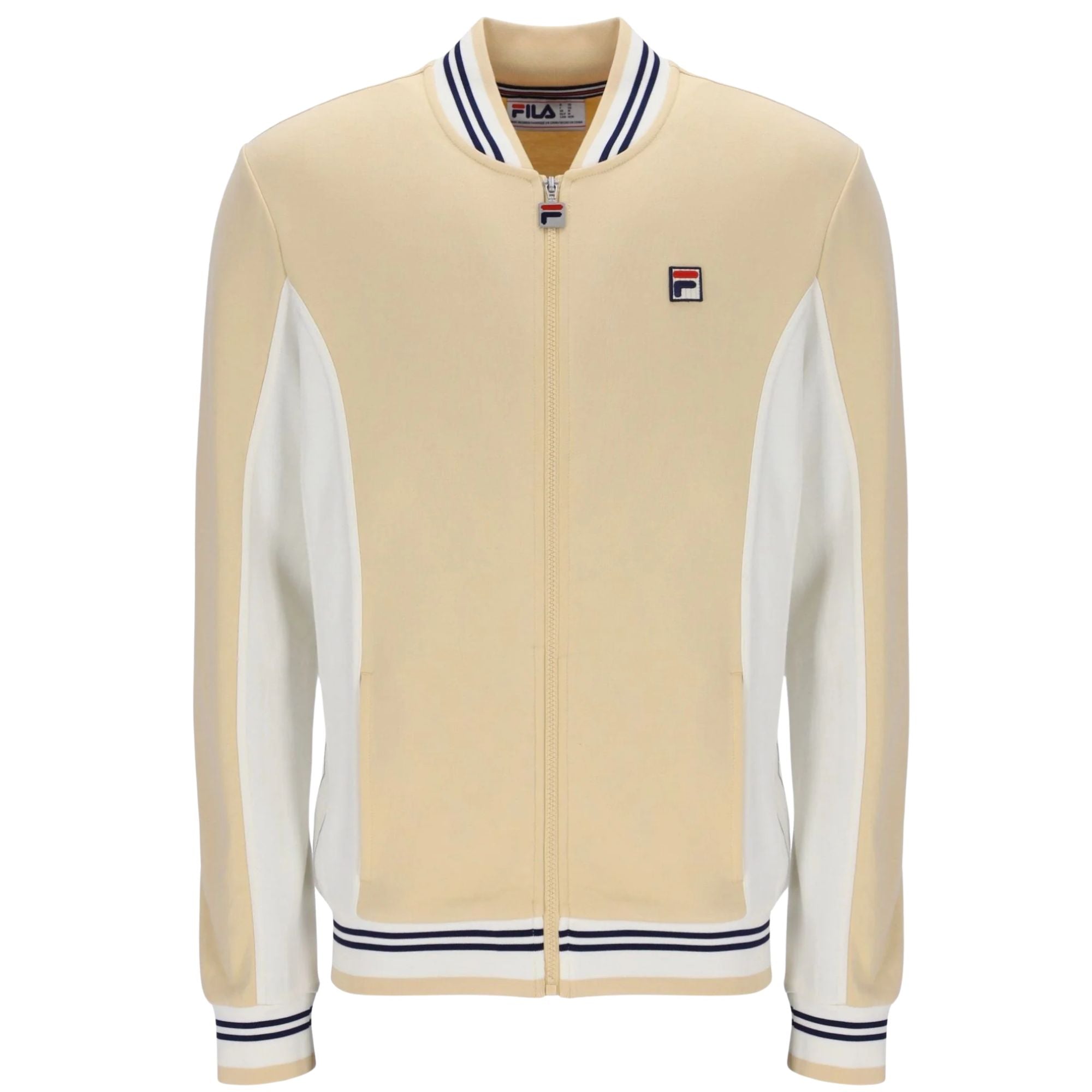 Fila Vintage Settanta Baseball Track Top - Classic Beige