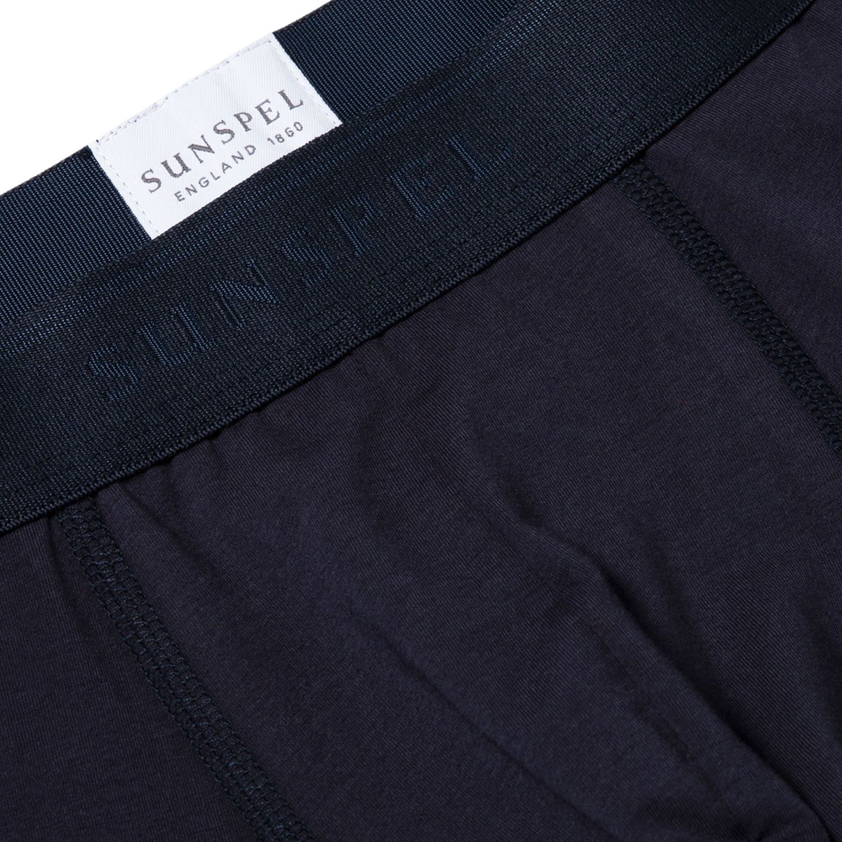 Sunspel Stretch Cotton Boxer Briefs - Navy