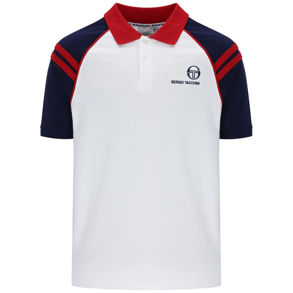 Sergio Tacchini Cortona Polo Shirt - White/Blue