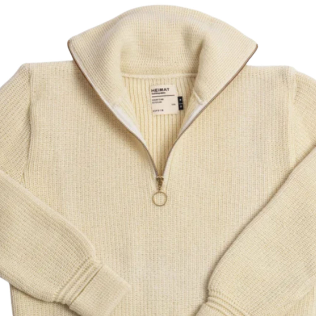 Heimat Virgin Wool Skipper Sweater - Seashell