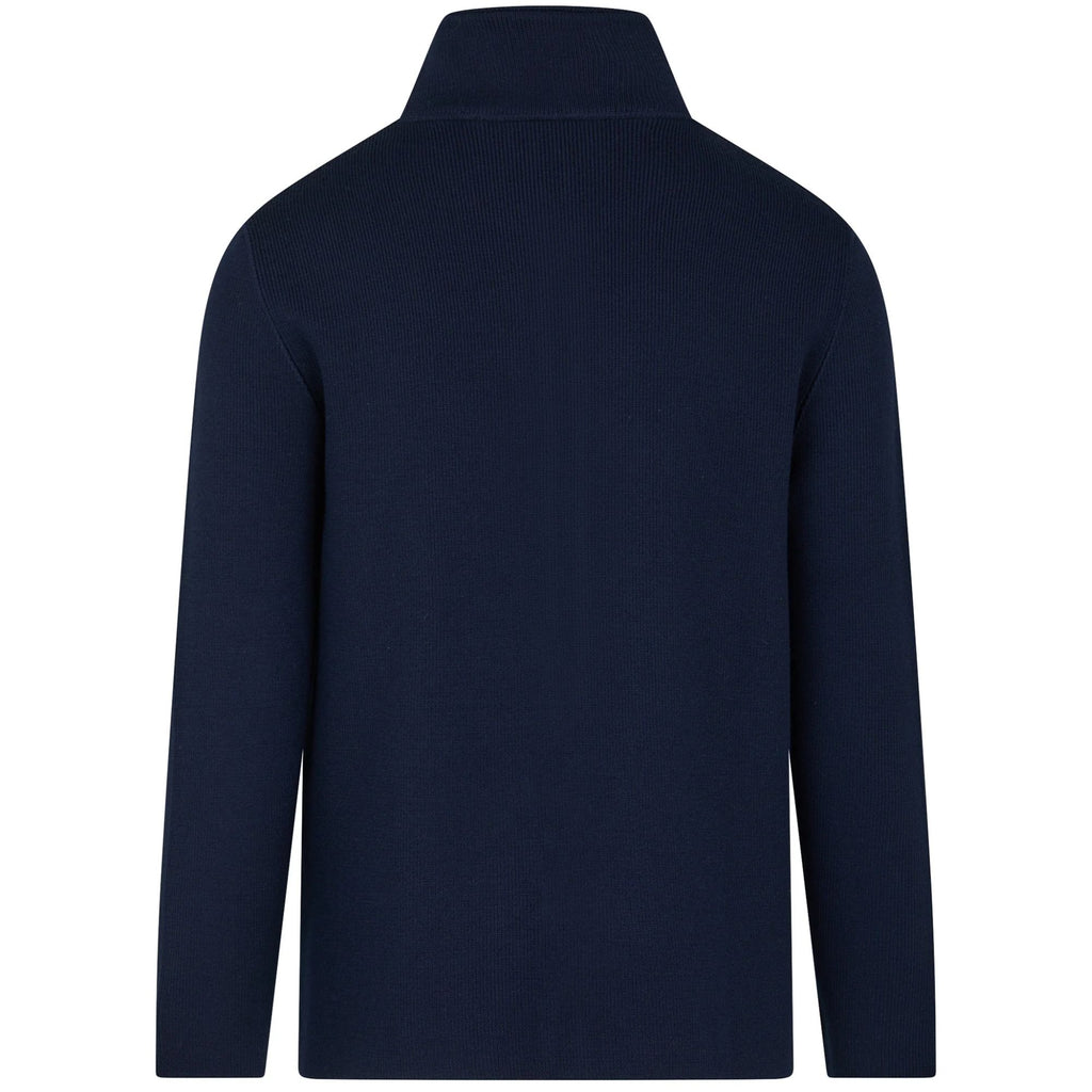 Aquascutum Tubolar FZ Sweater - Navy