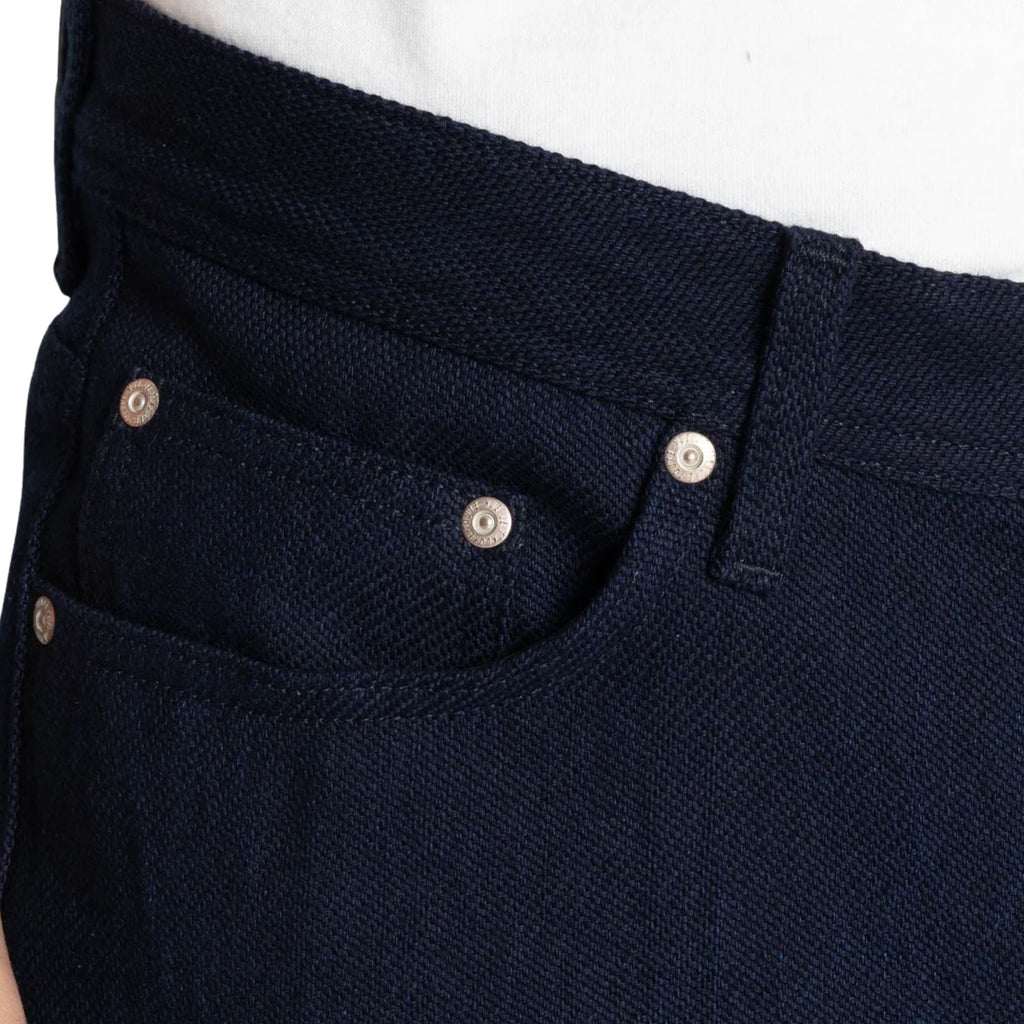 Naked and Famous Weird Guy Maekake Dobby Selvedge - Indigo