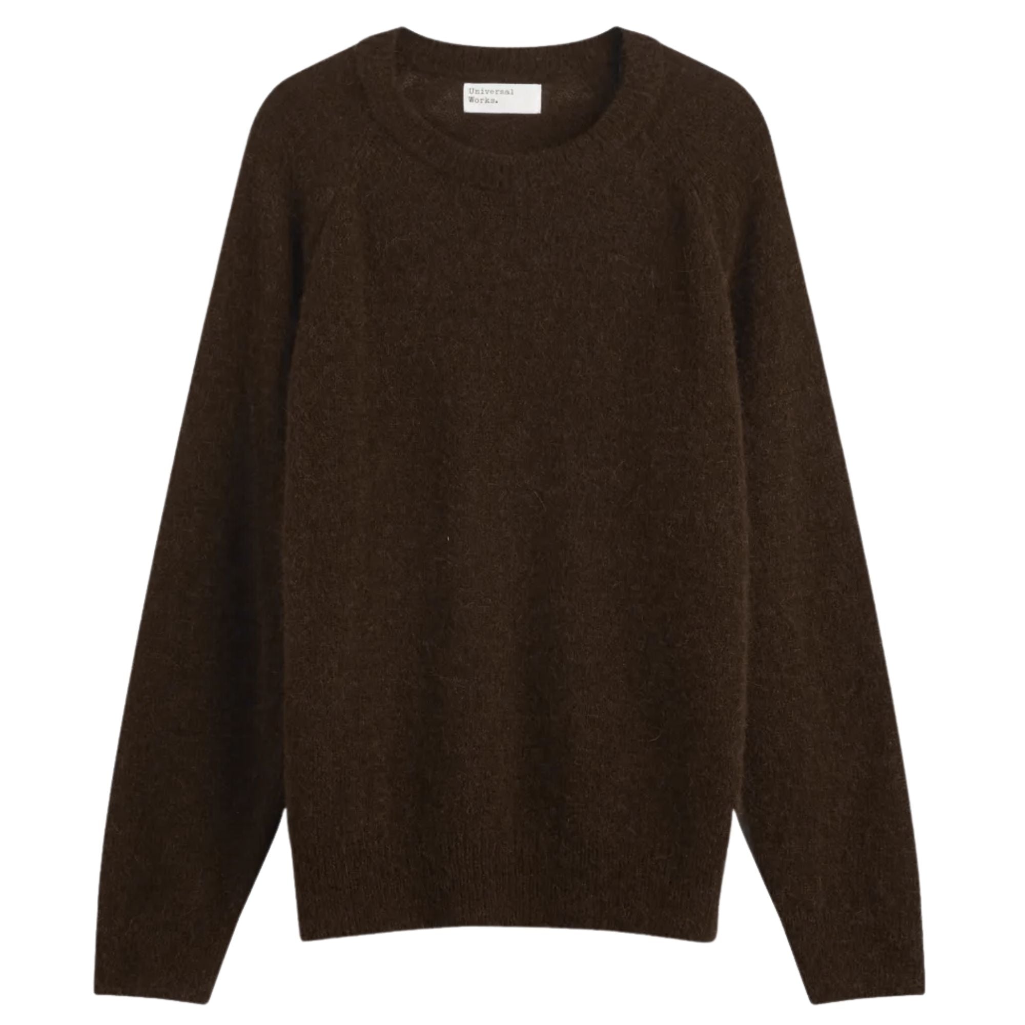 Universal Works Lyon Crew Alpaca Knit - Brown