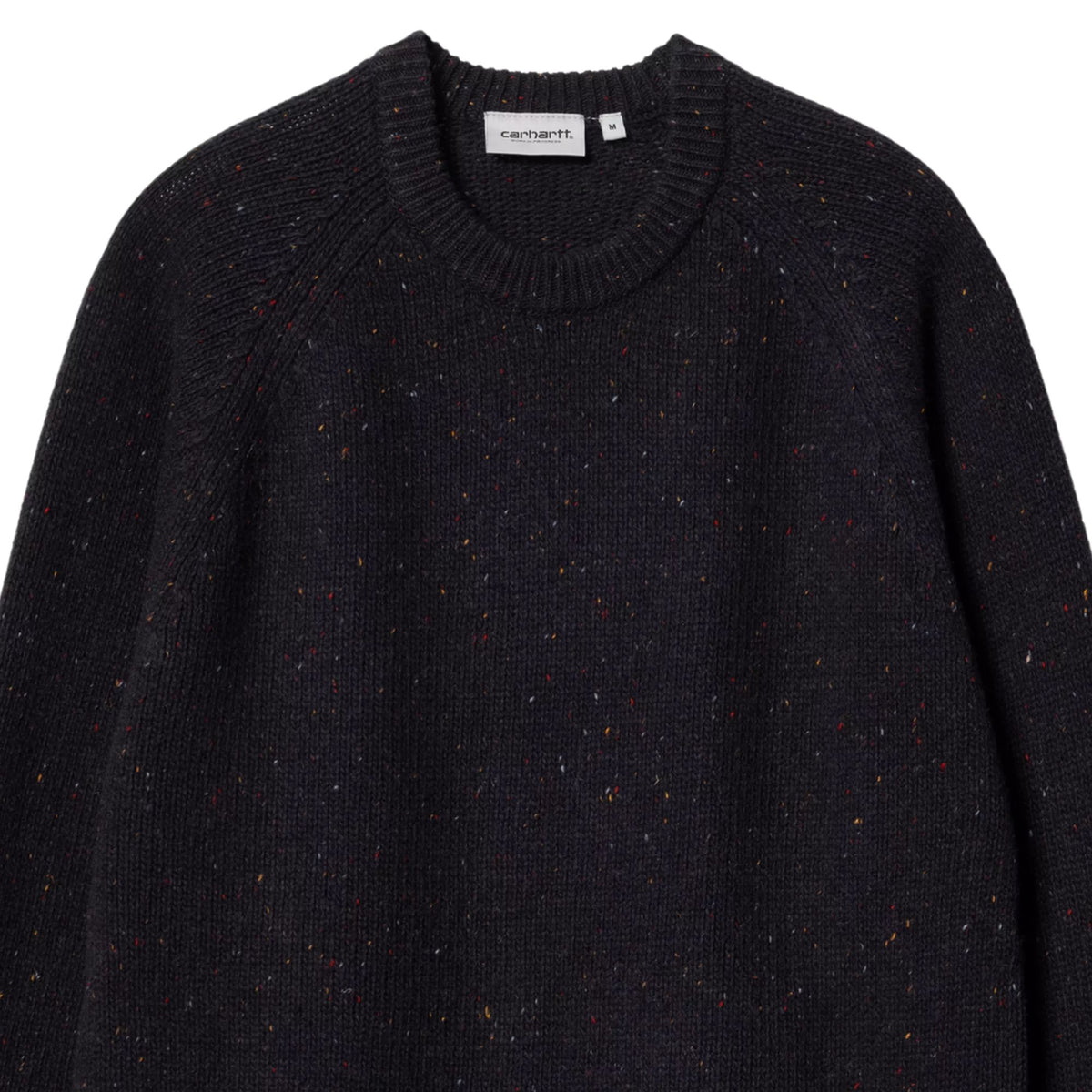 Carhartt WIP Anglistic Sweater - Speckled Dark Navy
