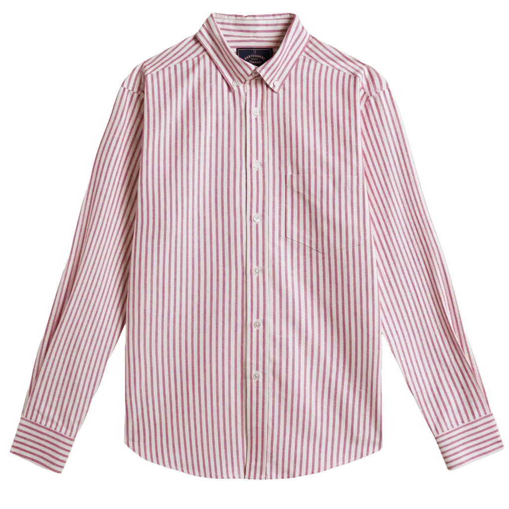 Portuguese Flannel Montebelo Stripe Shirt - Red