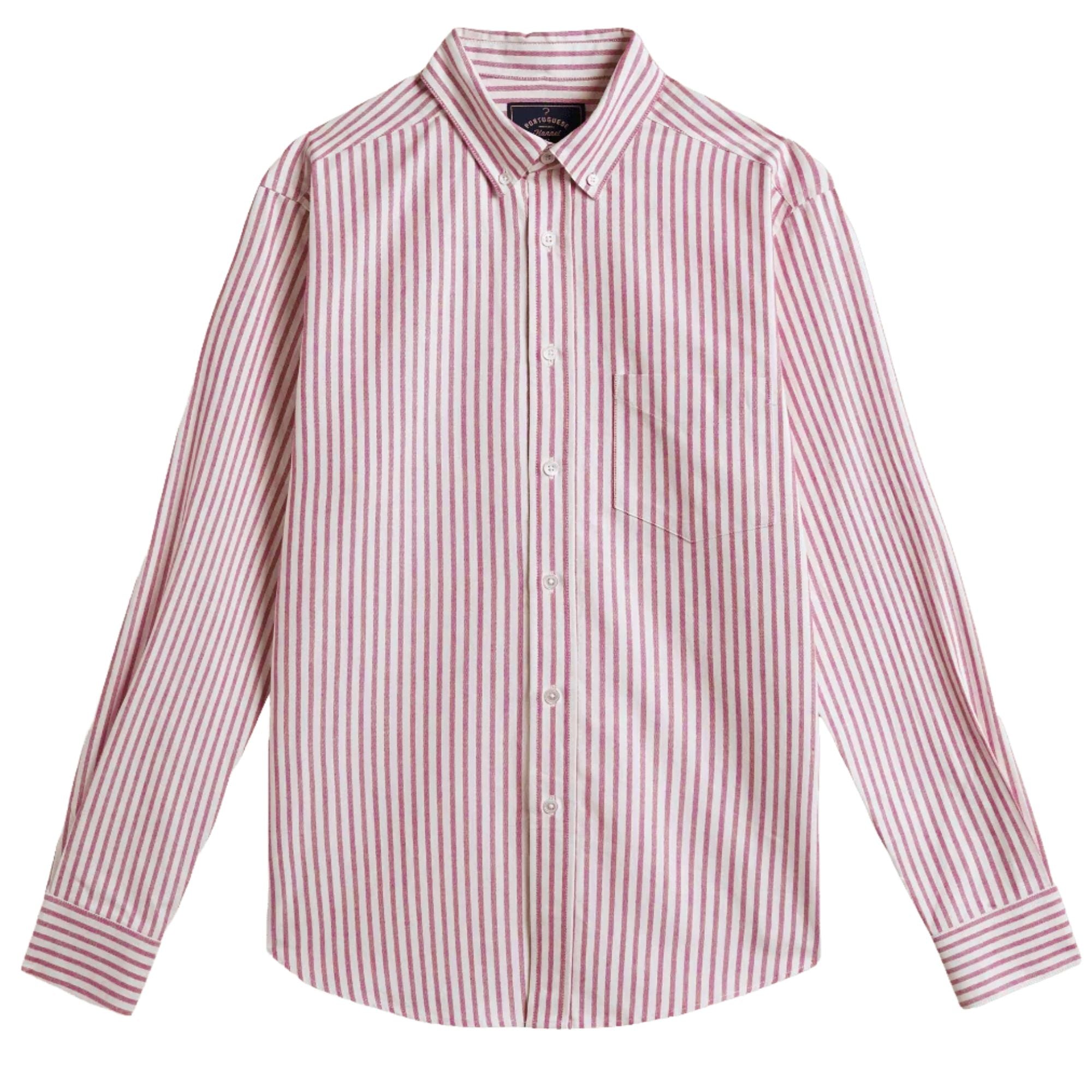 Portuguese Flannel Montebelo Stripe Shirt - Red