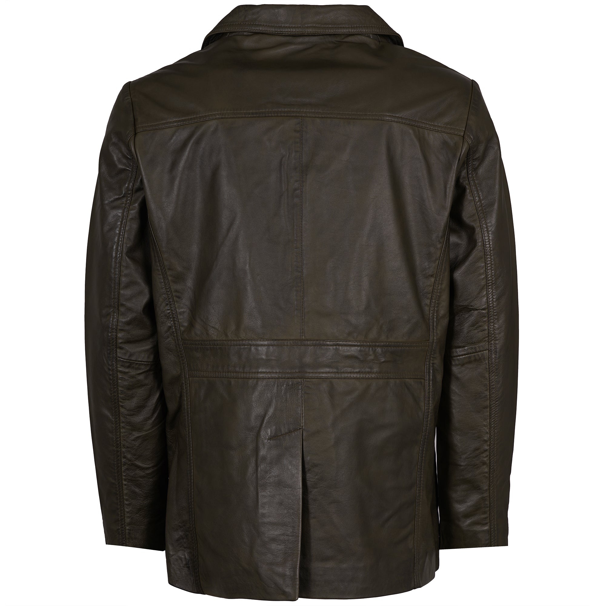 Safari Leather Jacket - Brown